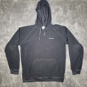 Columbia Mens Fleece Hoodie Black Size XL Pullover